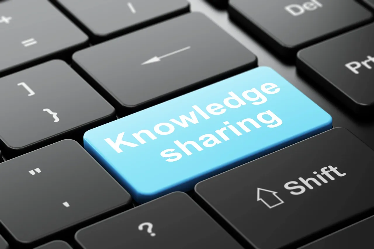 computer key that reads knowledge sharing