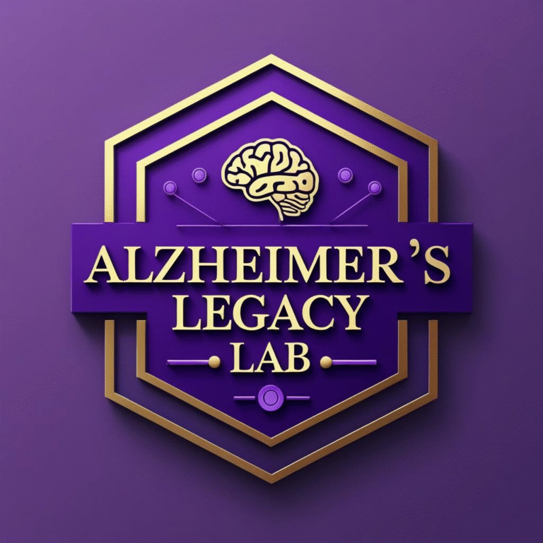 purple logo for the Alzheimer's Legacy Lab at the University of Minnesota