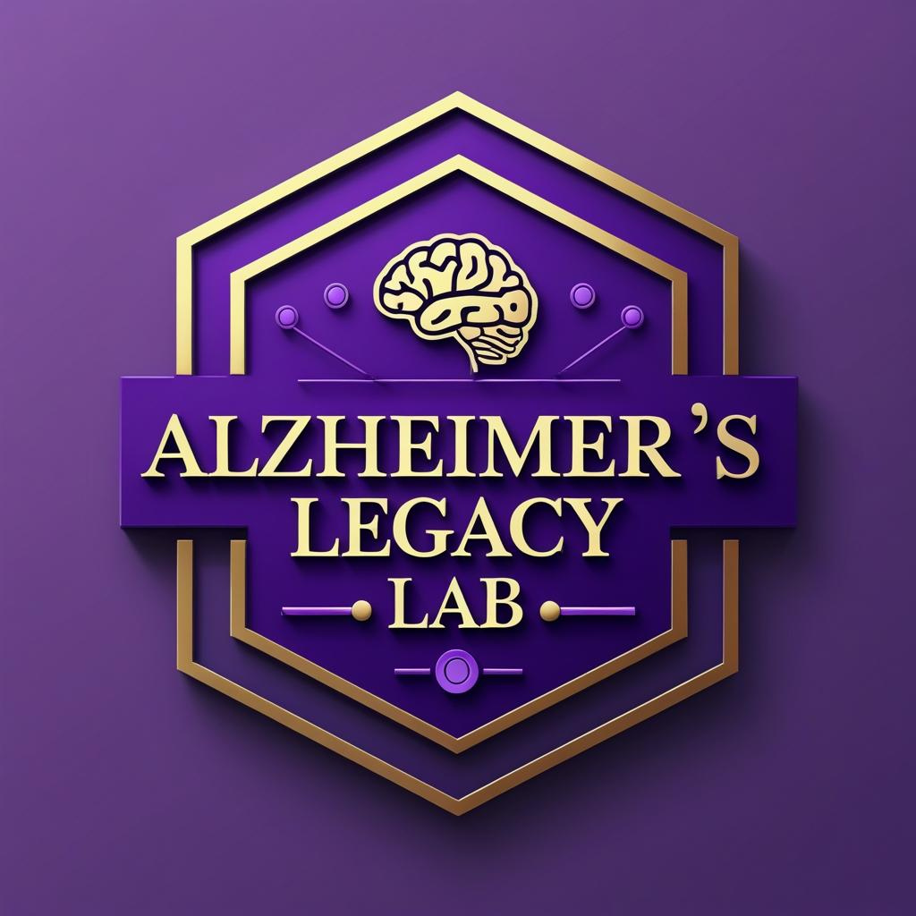 purple logo for the Alzheimer's Legacy Lab at the University of Minnesota