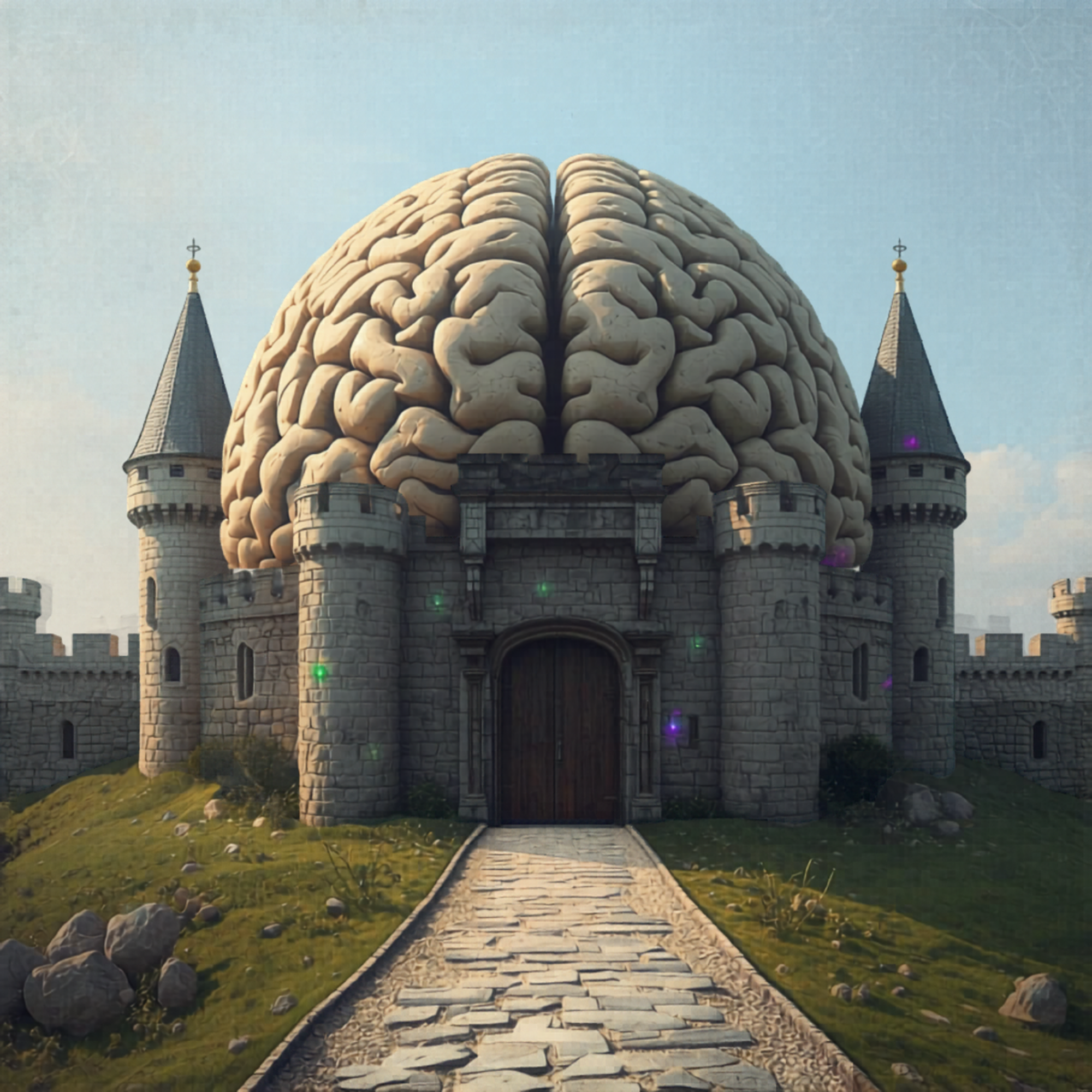 image of the blood brain barrier as a castle that keeps things out